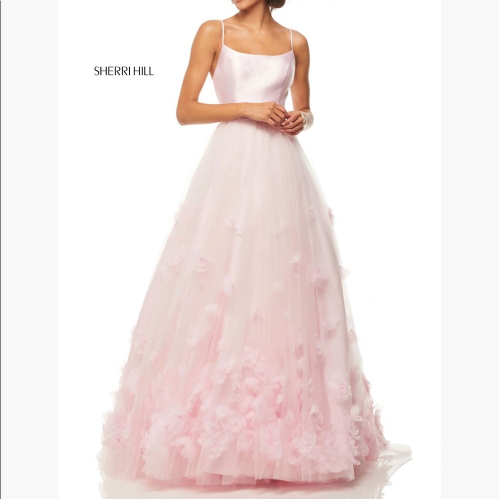 Sz 6 Pink Sherri Hill Ballgown